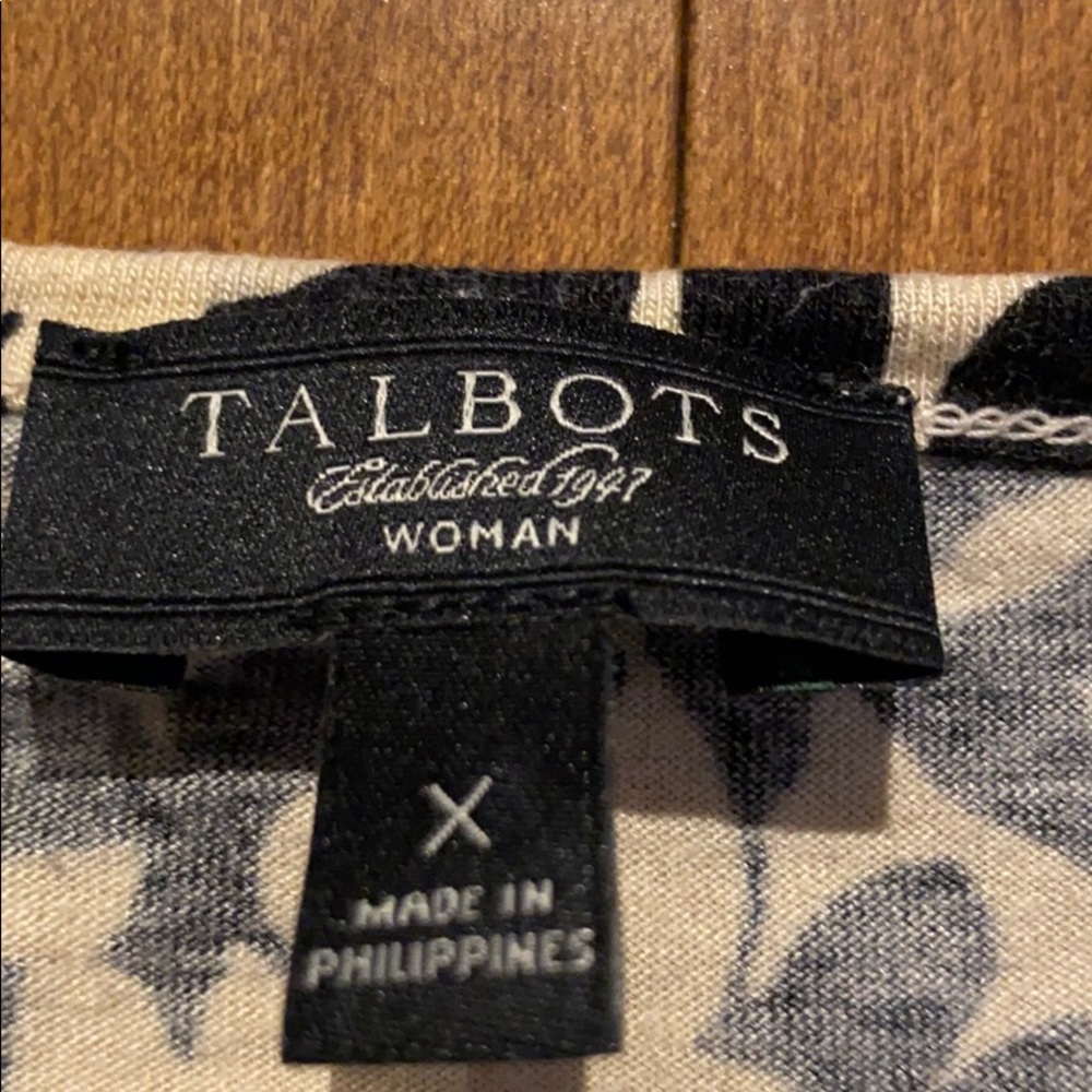 👚 Talbots 🍃 Pattern Shirt - Picture 8 of 10